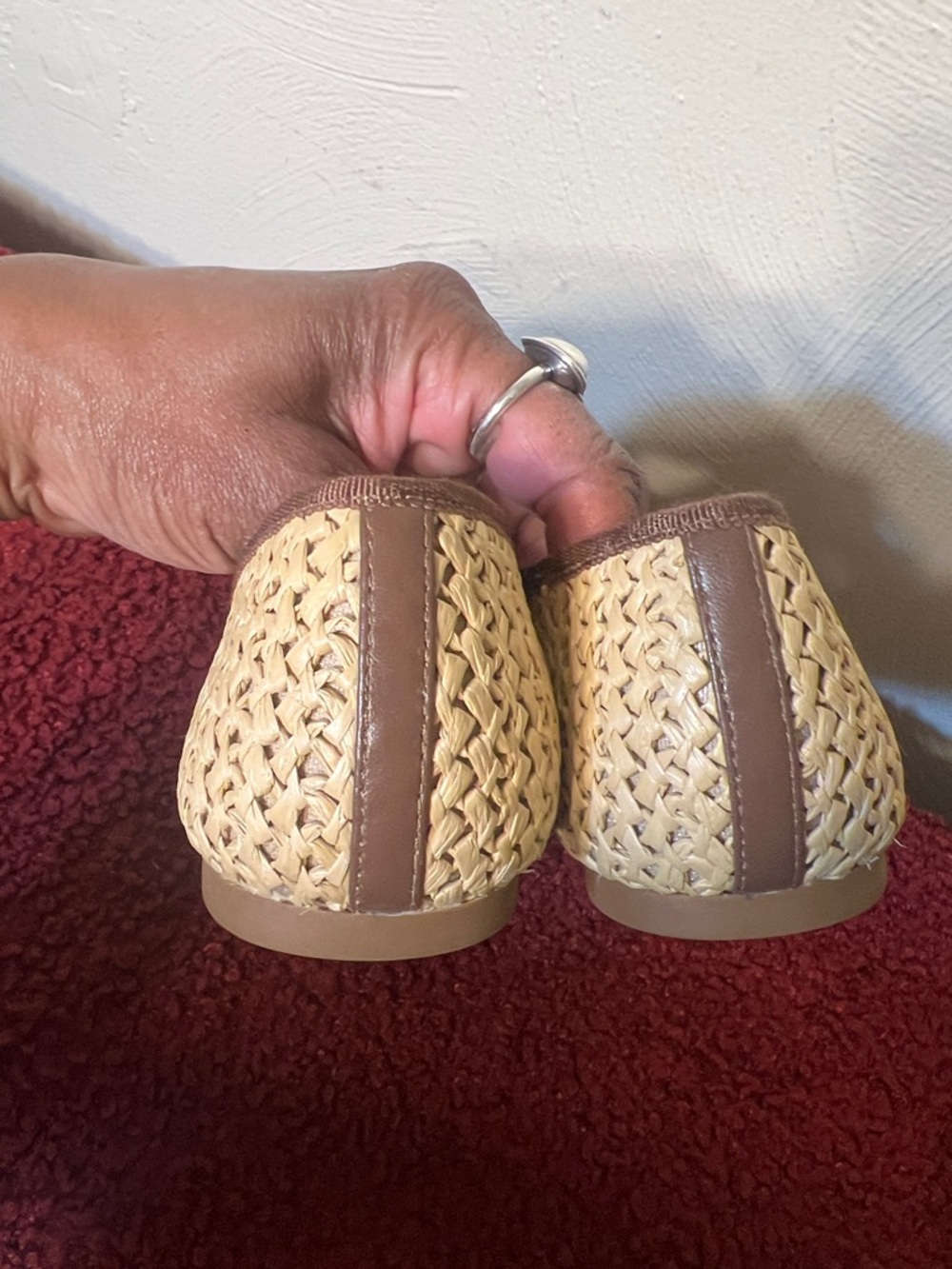 ABIGAIL FLAT Raffia Coach Ballet Flats Size 6.5 - Picture 7 of 14